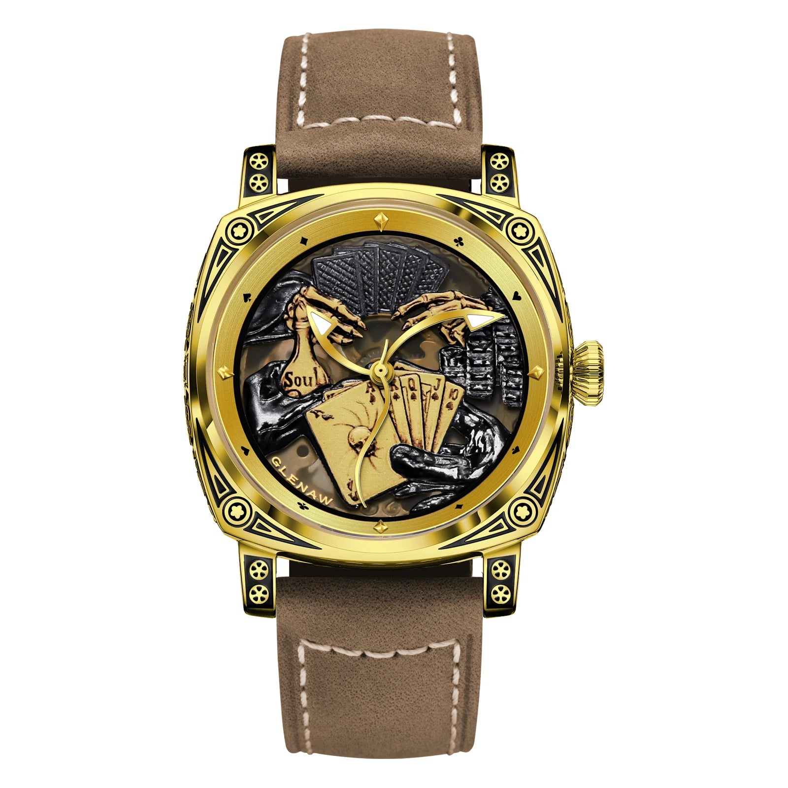 POKER SERIES Leather strap